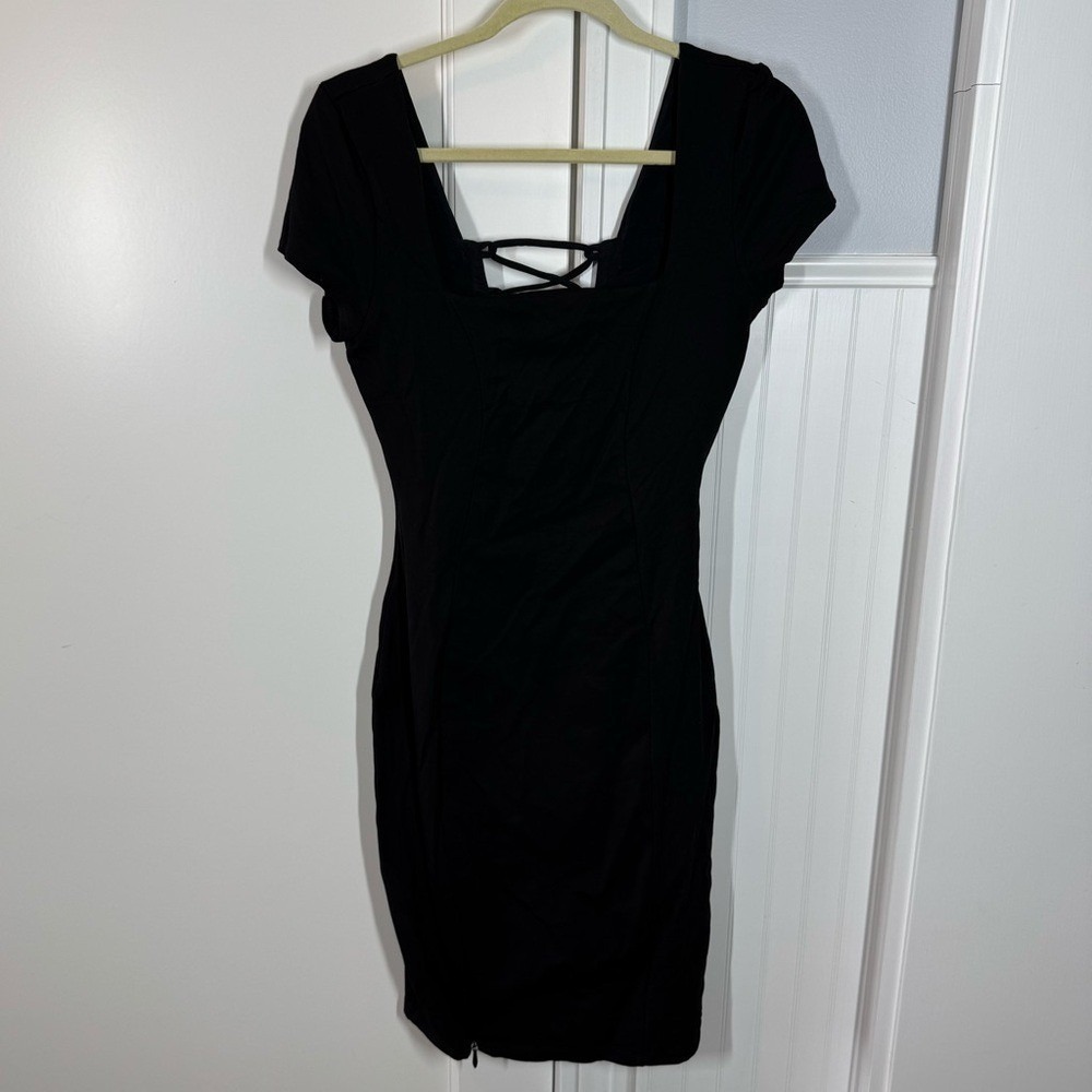 TA3 Sculpting Ponte Squarey Dress size Large regular long length sexy‎ slimming
